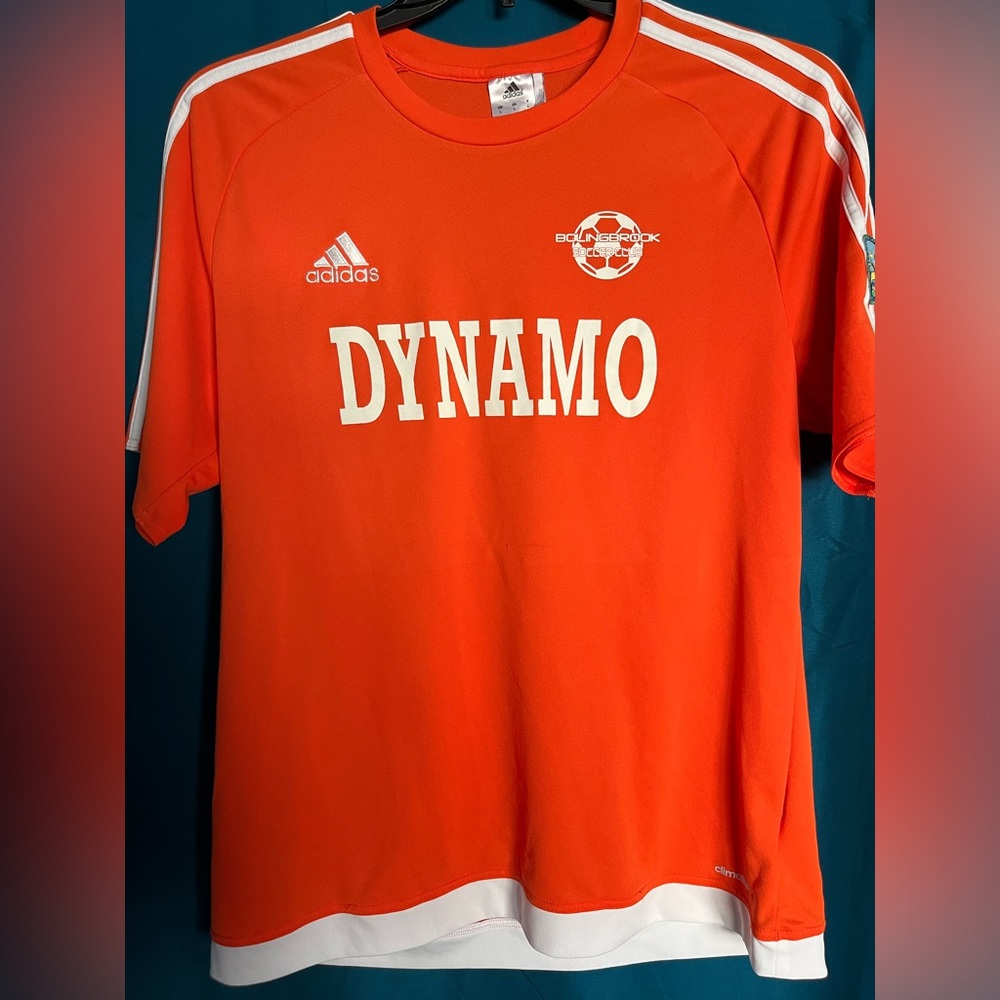 Adidas orange dynamo soccer T-shirt